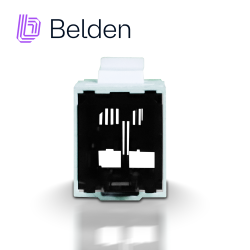Conector Jack Belden RV6mjkuew-s1 RJ45 cat6 T568 a/b blanco