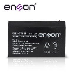 Batería de respaldo 12vdc 7a Enson ENS-BT712 para fuentes de poder y s
