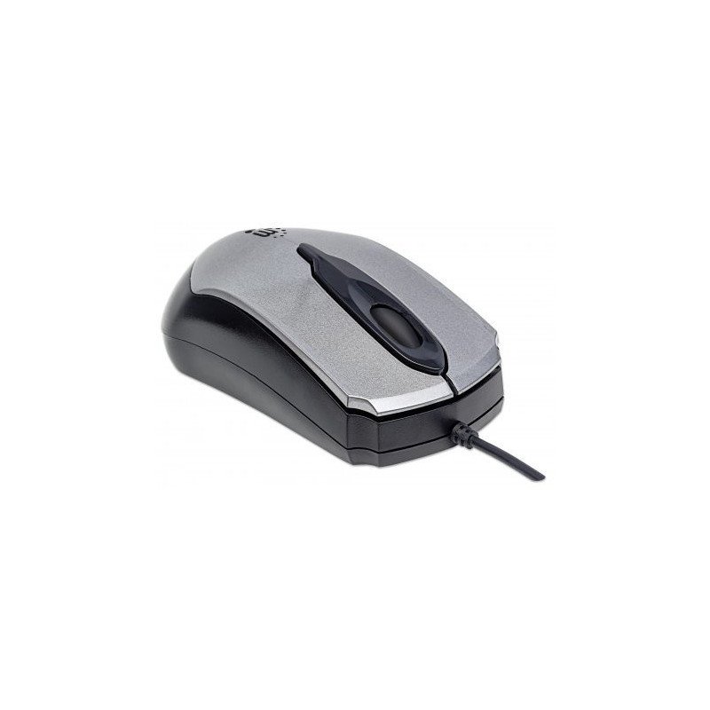 Mouse óptico USB Tres botones con rueda de desplazamiento modelo edge. 1000 DPI color gris Mouse óptico USB Tres botones con rueda de desplazamiento modelo edge. 1000 DPI color gris
