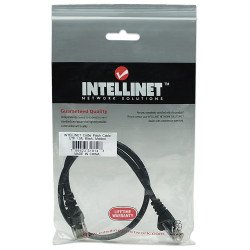 Cable de red Intellinet 0.45 m (1.5 pies), Cat. 5e UTP, negro
