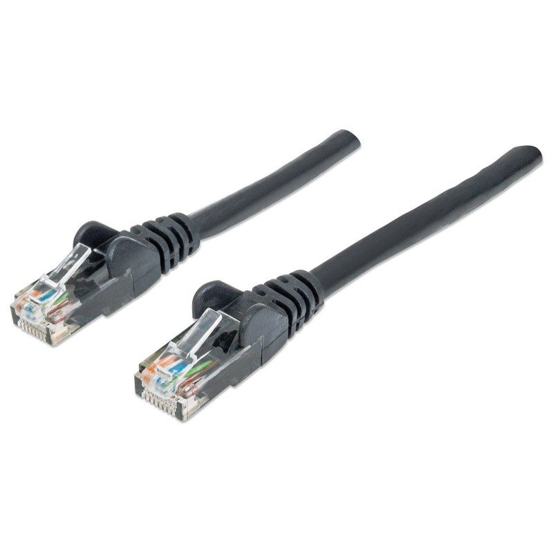 Cable de red Intellinet, 0.5 m (1.5 pies), Cat. 6 UTP, negro