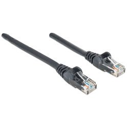 Cable de red Intellinet, 0.5 m (1.5 pies), Cat. 6 UTP, negro