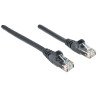 Cable de red Intellinet, 0.5 m (1.5 pies), Cat. 6 UTP, negro