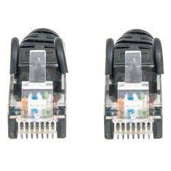 Cable de red Intellinet, 0.5 m (1.5 pies), Cat. 6 UTP, negro