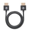 Cable HDMI ultra delgado Manhattan de alta velocidad con Ethernet HDMI m/m hec, arc, 3d, 4k blindado color negro 1m (3ft)