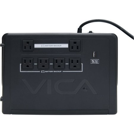 No break Vica rev 900va, 500w 6 contactos con respaldo y regulador 3 a