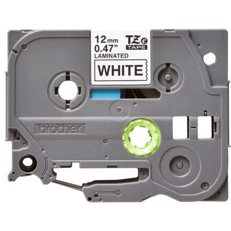 Cinta negro sobre blanco para rotuladores Brother PT-300, 310B, 330, 5