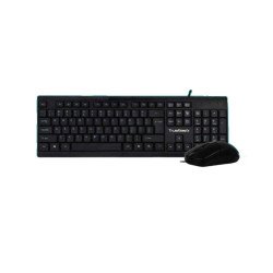 Kit de teclado y mouse Acteck, USB, 105 teclas, 1000 DPI, color negro,
