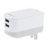 Cargador de pared Mobifree, Acteck 2 puertos USB color blanco MB-92336