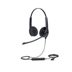 Jabra Biz 1500 Duo USB Auriculares Alámbrico Diadema Oficina/Centro de llamadas USB tipo A Bluetooth Negro
