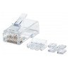 Plug RJ45 Cat 6a Intellinet UTP multifilar línea pro con 80 piezas