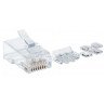 Plug RJ45 Cat 6a Intellinet UTP multifilar línea pro con 80 piezas