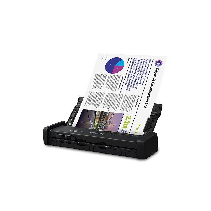 Escáner Epson workforce es-200 portátil, 25 ppm/50 imp., 48 bits, USB, adf, dúplex