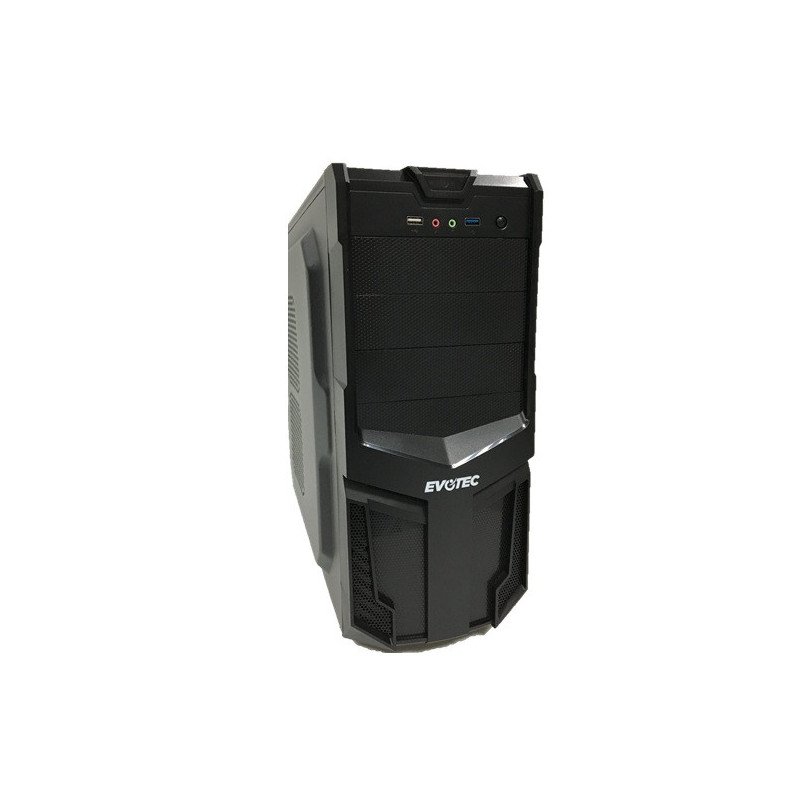 Gabinete EVOTEC EV-1002 - Micro-ATX, Torre, Micro-ATX, Negro, 600 W