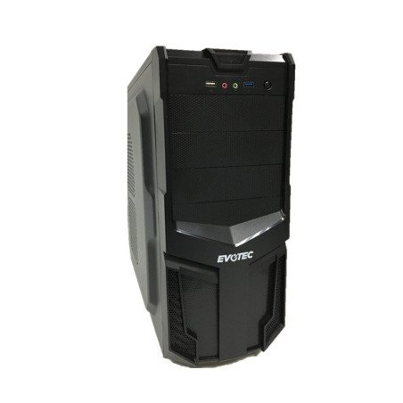 Gabinete EVOTEC EV-1002 - Micro-ATX, Torre, Micro-ATX, Negro, 600 W