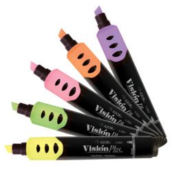 Resaltador Azor Vision plus 2625p estuche. Paquete con 5 piezas. Amari