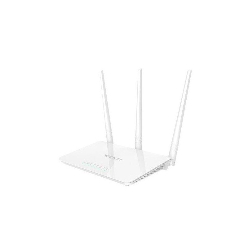 Router repetidor inalámbrico tenda n300 3 en 1, 802.11b/g/n 1p wan10/100 3p lan10/100 3 ant. Externas 5dbi