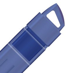 Pluma pinpoint Azor 6810AZ, azul 0.7 con 12