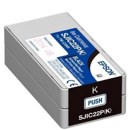 Cartucho Epson modelo SJIC22P negra, para TM-C3500