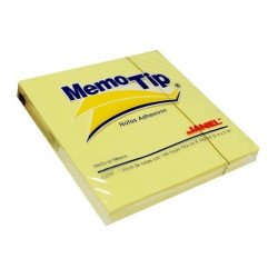 Block Janel 1173 notas adhesivas memotip 3x3 amarillo 100 hojas
