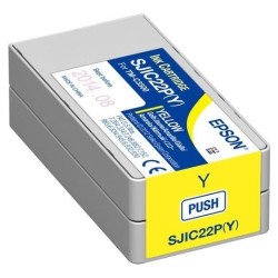 Cartucho Epson modelo SJIC22P amarillo, para TM-C3500