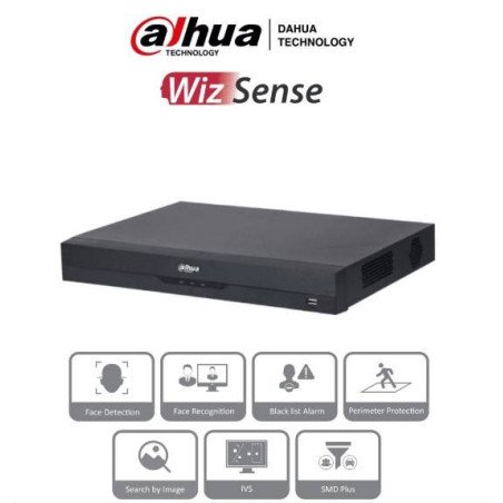 Dahua Technology WizSense DHI-NVR2216-16P-I2 Grabadore de vídeo en red (NVR) 1U Negro