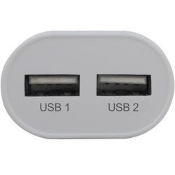 Cargador Brobotix 2 puertos USB 161264N - negro, USB