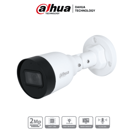 Cámara IP Bullet de 2 Megapixeles, Lente de 2.8mm, 102 Grados de Apert
