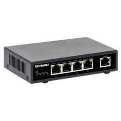 Switch PoE+ Intellinet, con 5 puertos Gigabit Ethernet (10/100/1000), 