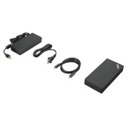 Docking Universal USB-C, LENOVO 40AY0090US, USB C, Negro, 4K Ultra HD,