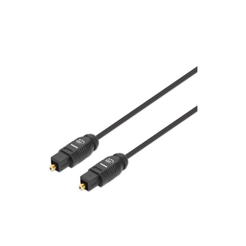 Cable de Audio Digital Optico Toslink  5 m, Macho / Macho, Negro
