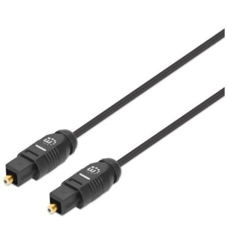 Cable de Audio Digital Optico Toslink  5 m, Macho / Macho, Negro