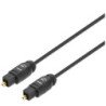 Cable de Audio Digital Optico Toslink  5 m, Macho / Macho, Negro