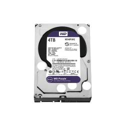 Disco duro interno WD Purple 3.5 4TB SATA3 6GB/s 64MB 24x7 para DVR y NVR de 1-16 bahías y 1-64 cámaras