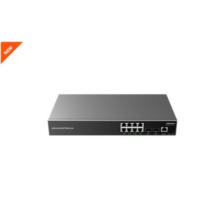 Switch Administrable Grandstream (GWN7801P) 8 puertos POE Gigabit + 2 
