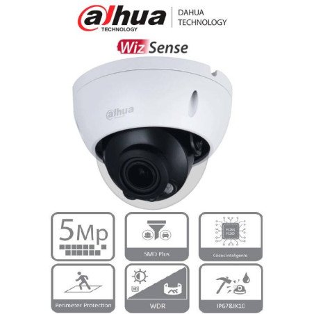 Dahua Technology WizSense DH-IPC-HDBW2541R-ZAS cámara de vigilancia Almohadilla Cámara de seguridad IP Interior y exterior 2592