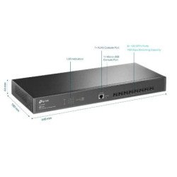 TP-Link TL-SX3008F switch Gestionado L2+ Ninguno Negro
