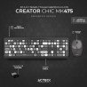 Kit Teclado y mouse Inalámbricos 2.4hz Creator Chic MK475 Advanced Ser