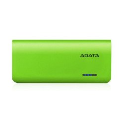 Batería de respaldo Power bank Adata PT100 10000mah/linterna/2 USB 1a/2a/indicador de carga/verde