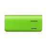 Batería de respaldo Power bank Adata PT100 10000mah/linterna/2 USB 1a/2a/indicador de carga/verde