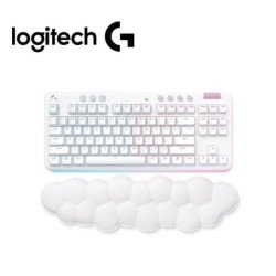 Teclado Logitech g715 tkl con reposamano bt táctil off White (920-0104