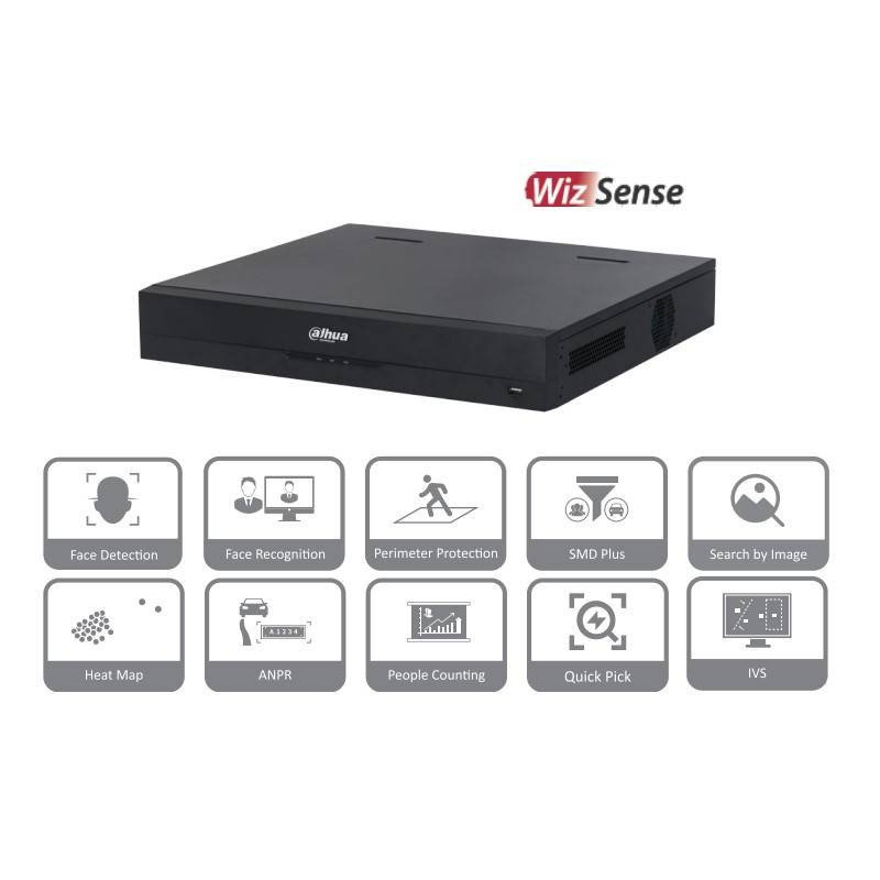 Dahua Technology NVR4416-16P-EI Grabadore de vídeo en red (NVR) 1.5U Negro