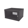 Gabinete de pared fijo, puerta perforada, rack 19" de 6 UR (600 x 355 