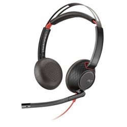 Diadema POLY Blackwire 5220 Stereo USB-A Headset, Wired, Office/Call center, 100 - 10000 Hz, 164.2 g, Headset, Black