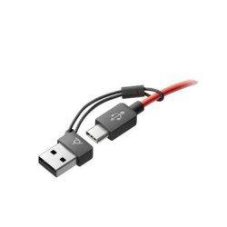 Auriculares Poly Blackwire 3325 Cableado Sobre la oreja Estéreo - Negro - Certificación Microsoft Teams - Binaural - Cerrado - 3