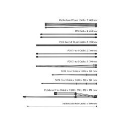 Unidad de fuente de alimentación 20+4 pin ATX ATX Negro