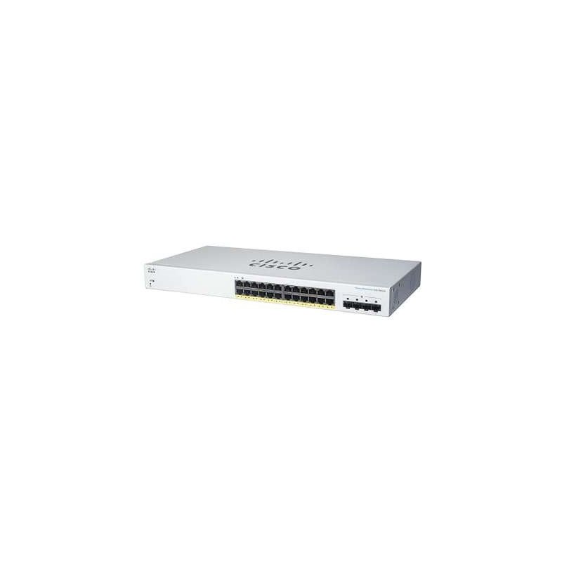 Switch CBS220 Administrable Smart Capa 2, 24 puertos Gigabit Ethernet,