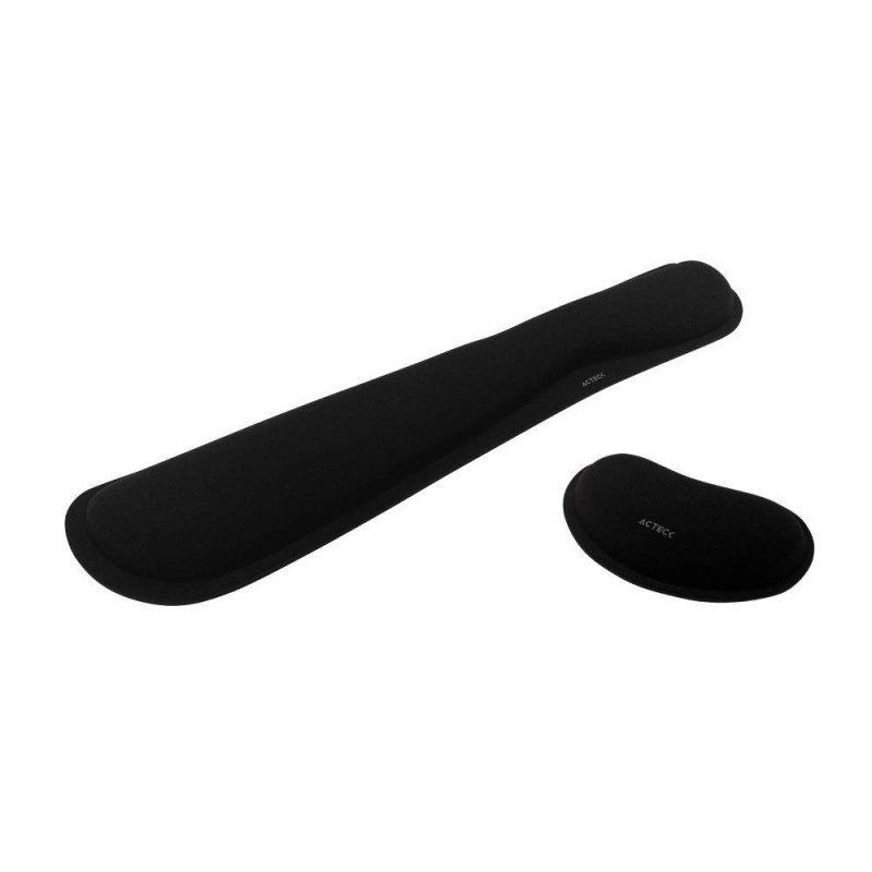 Kit descansa muñecas Acteck mousepad cushy pro tr430, ergonómico, memo