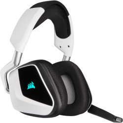 Audífonos Corsair void RGB elite, inalámbricos, 7.1, RGB, color blanco