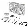 Ventilador Corsair cue link, 140mm, blanco, gamer, kit
